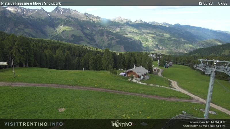 Archived image Webcam chairlift alp Lusia, Trentino