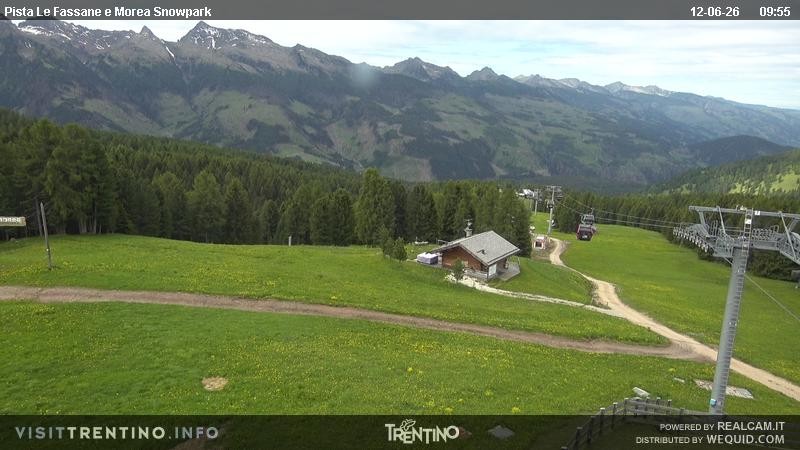 Archived image Webcam chairlift alp Lusia, Trentino