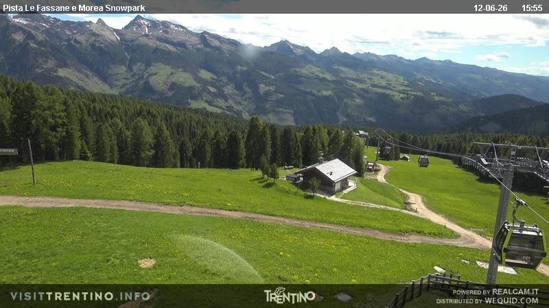 Archived image Webcam chairlift alp Lusia, Trentino