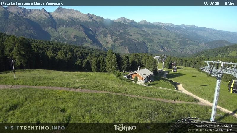 Archiv Foto Webcam Sessellift Alpe di Lusia, Trentino