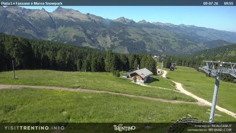Archiv Foto Webcam Sessellift Alpe di Lusia, Trentino