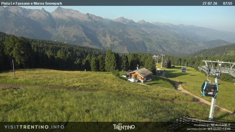 Archiv Foto Webcam Sessellift Alpe di Lusia, Trentino