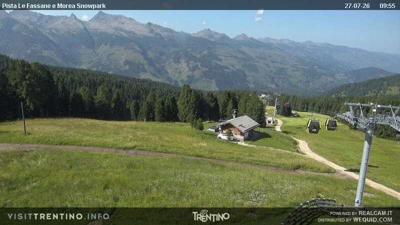 Archiv Foto Webcam Sessellift Alpe di Lusia, Trentino