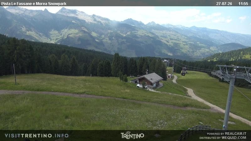 Archiv Foto Webcam Sessellift Alpe di Lusia, Trentino