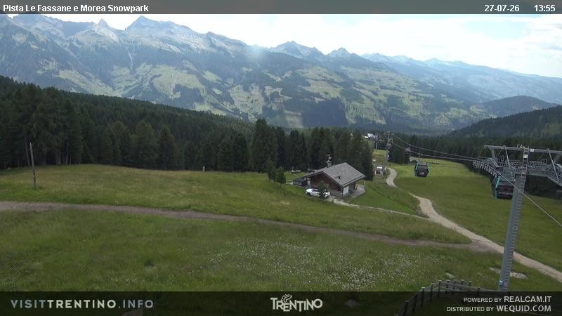 Archiv Foto Webcam Sessellift Alpe di Lusia, Trentino