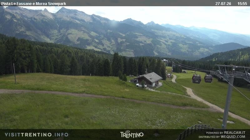 Archiv Foto Webcam Sessellift Alpe di Lusia, Trentino