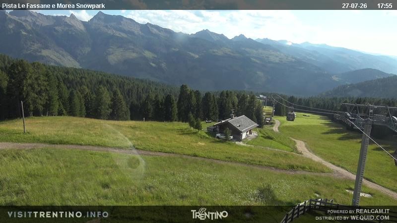 Archiv Foto Webcam Sessellift Alpe di Lusia, Trentino