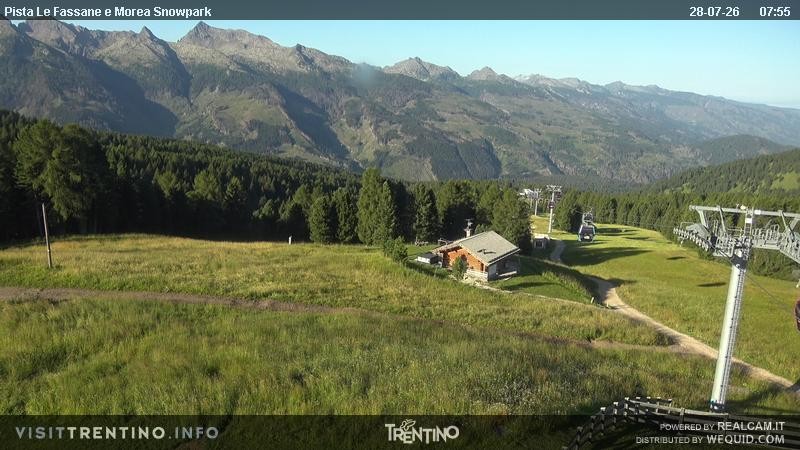 Archiv Foto Webcam Sessellift Alpe di Lusia, Trentino