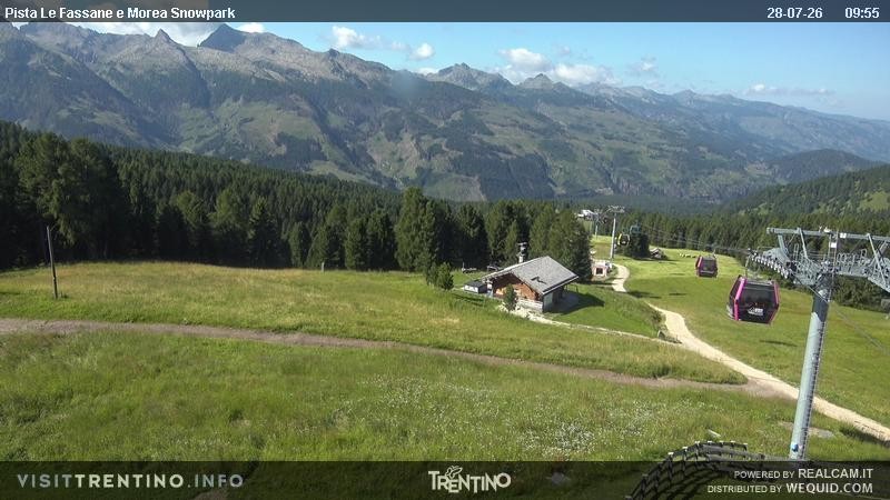 Archiv Foto Webcam Sessellift Alpe di Lusia, Trentino