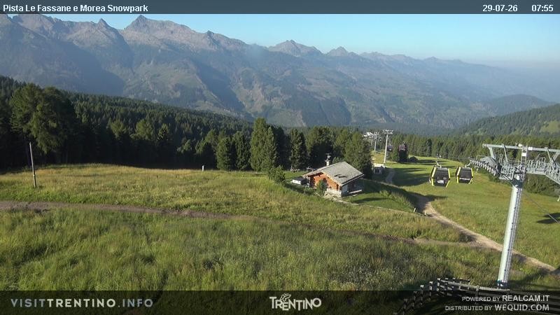 Archiv Foto Webcam Sessellift Alpe di Lusia, Trentino