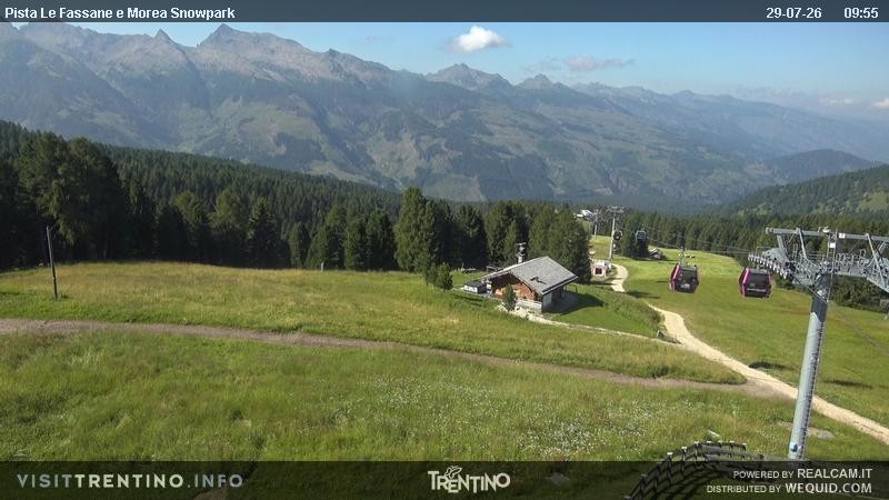 Archiv Foto Webcam Sessellift Alpe di Lusia, Trentino