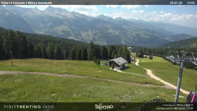 Archiv Foto Webcam Sessellift Alpe di Lusia, Trentino