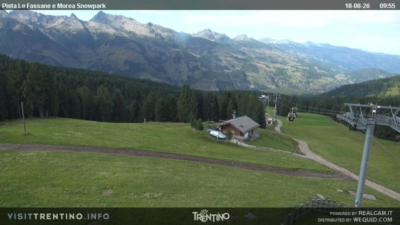 Archiv Foto Webcam Sessellift Alpe di Lusia, Trentino