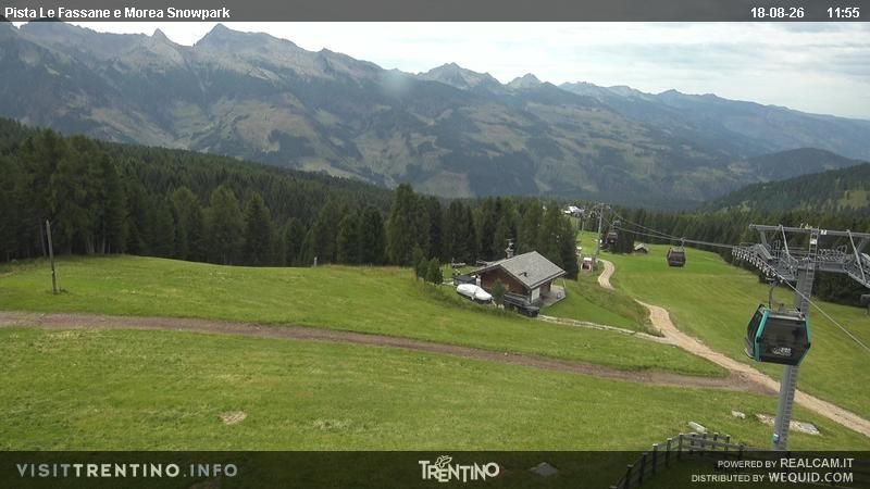 Archiv Foto Webcam Sessellift Alpe di Lusia, Trentino