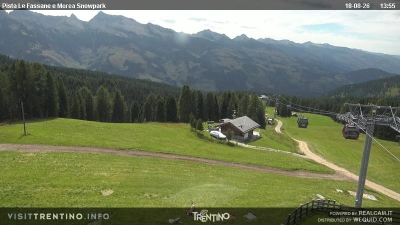 Archiv Foto Webcam Sessellift Alpe di Lusia, Trentino