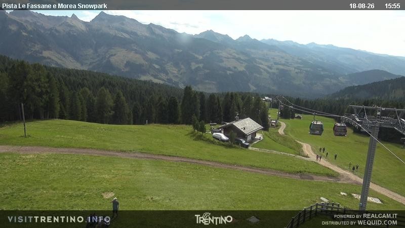 Archiv Foto Webcam Sessellift Alpe di Lusia, Trentino