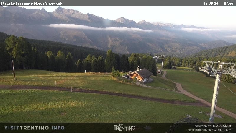 Archived image Webcam chairlift alp Lusia, Trentino