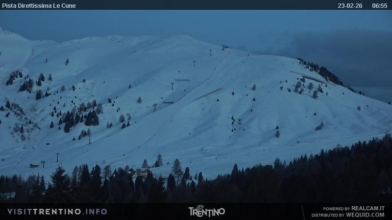 Archiv Foto Webcam Talstation Alpe di Lusia, Trentino