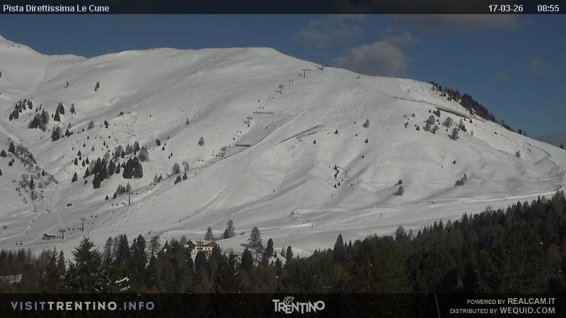 Archiv Foto Webcam Talstation Alpe di Lusia, Trentino