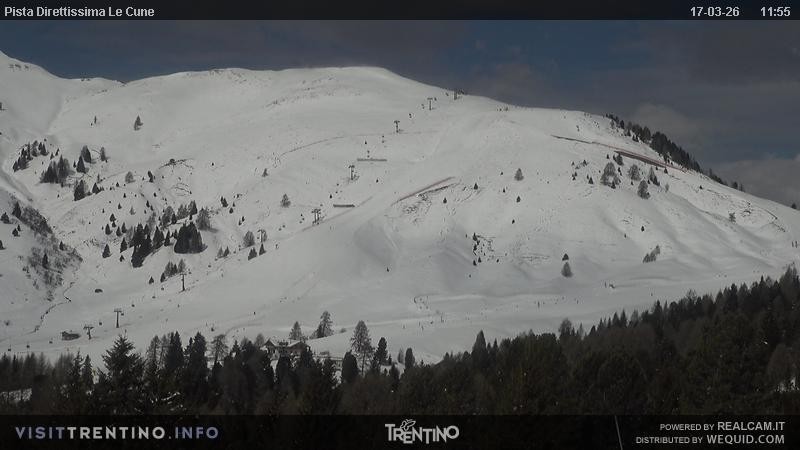 Archiv Foto Webcam Talstation Alpe di Lusia, Trentino