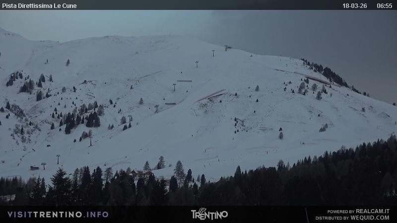 Archiv Foto Webcam Talstation Alpe di Lusia, Trentino