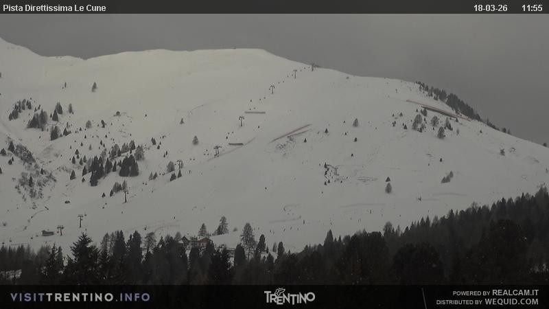 Archiv Foto Webcam Talstation Alpe di Lusia, Trentino