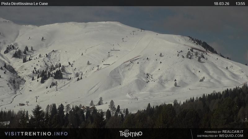 Archiv Foto Webcam Talstation Alpe di Lusia, Trentino