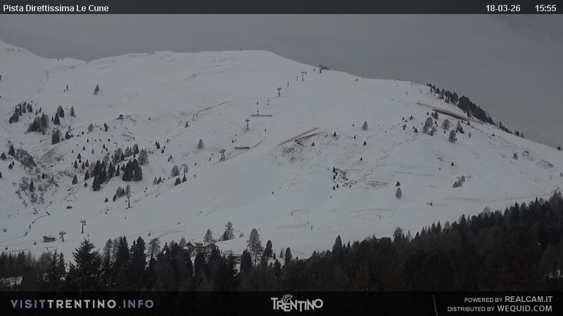 Archiv Foto Webcam Talstation Alpe di Lusia, Trentino