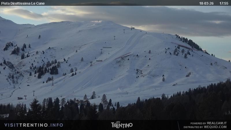 Archiv Foto Webcam Talstation Alpe di Lusia, Trentino