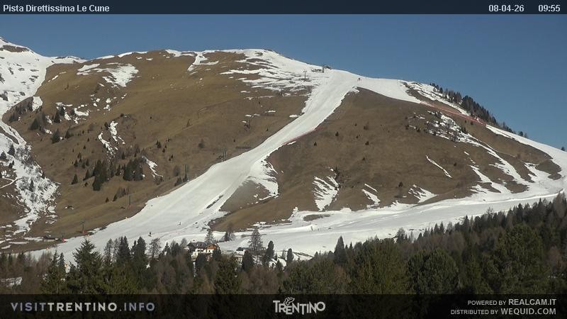 Archiv Foto Webcam Talstation Alpe di Lusia, Trentino