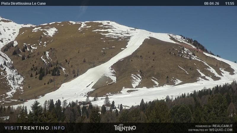 Archiv Foto Webcam Talstation Alpe di Lusia, Trentino