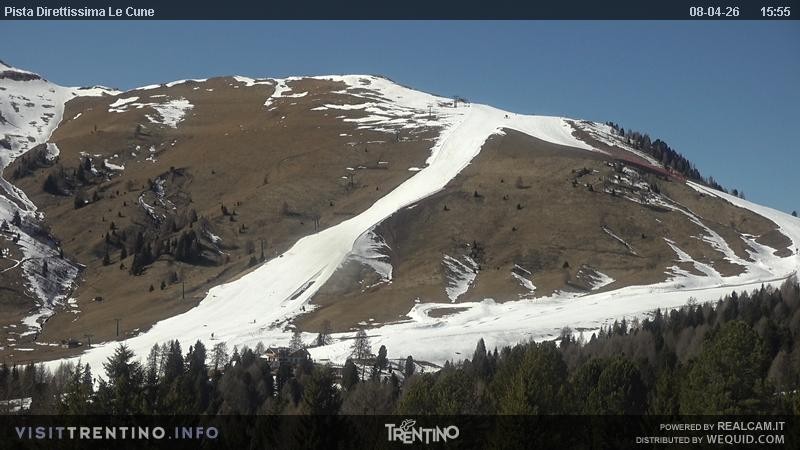 Archiv Foto Webcam Talstation Alpe di Lusia, Trentino