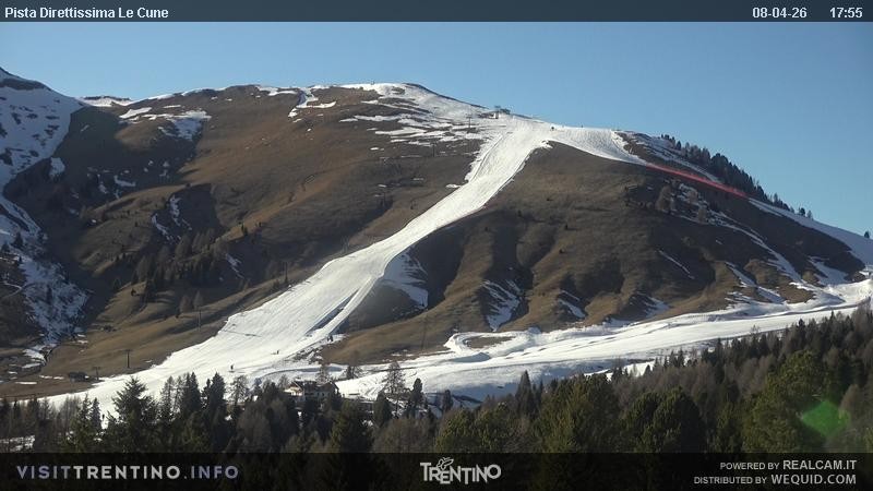 Archiv Foto Webcam Talstation Alpe di Lusia, Trentino