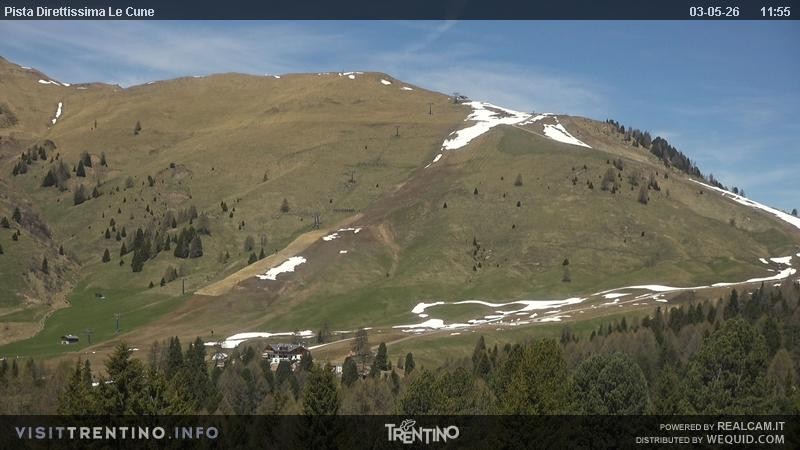 Archived image Webcam base station alp Lusia, Trentino