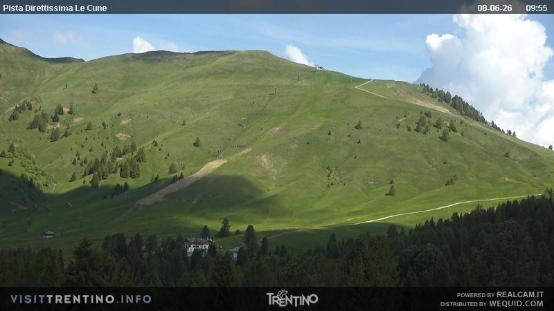 Archiv Foto Webcam Talstation Alpe di Lusia, Trentino
