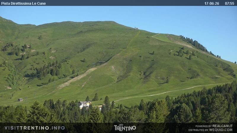 Archiv Foto Webcam Talstation Alpe di Lusia, Trentino
