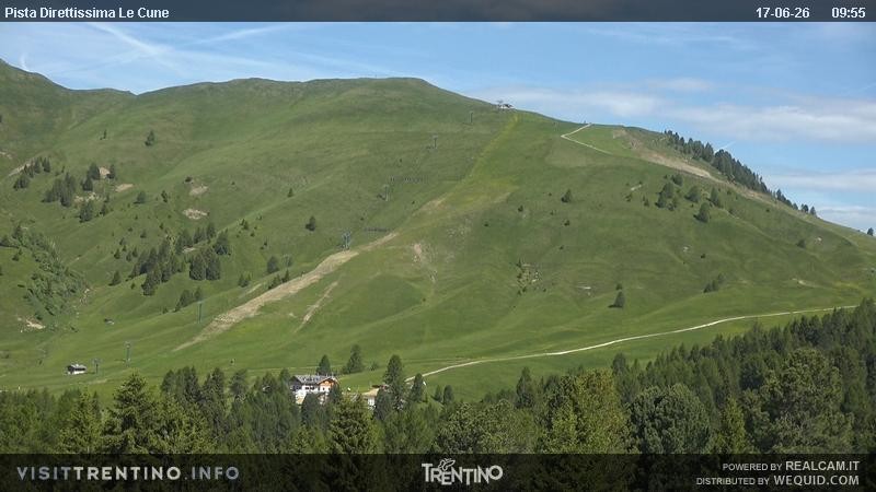Archiv Foto Webcam Talstation Alpe di Lusia, Trentino