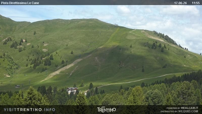 Archiv Foto Webcam Talstation Alpe di Lusia, Trentino