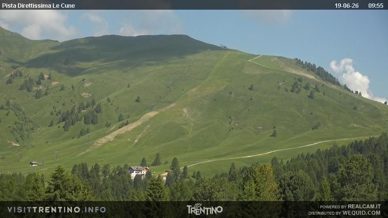 Archiv Foto Webcam Talstation Alpe di Lusia, Trentino