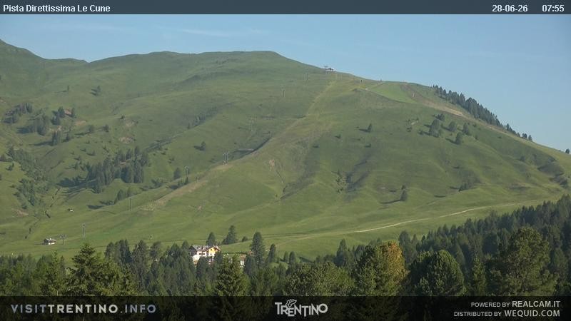 Archiv Foto Webcam Talstation Alpe di Lusia, Trentino