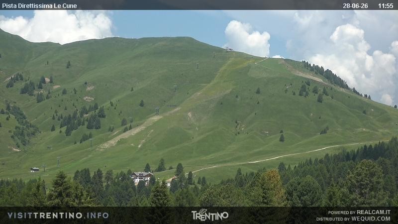 Archiv Foto Webcam Talstation Alpe di Lusia, Trentino