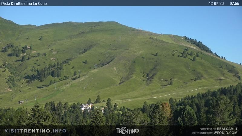 Archived image Webcam base station alp Lusia, Trentino