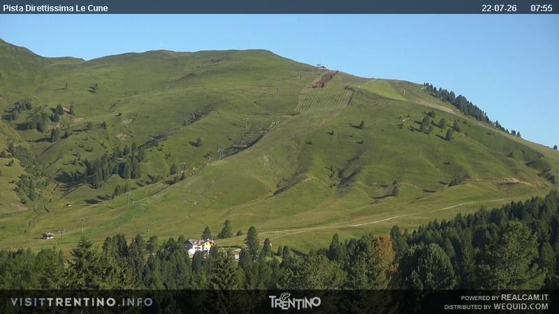Archiv Foto Webcam Talstation Alpe di Lusia, Trentino
