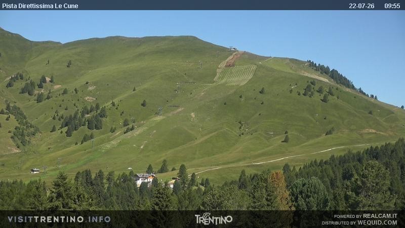 Archiv Foto Webcam Talstation Alpe di Lusia, Trentino