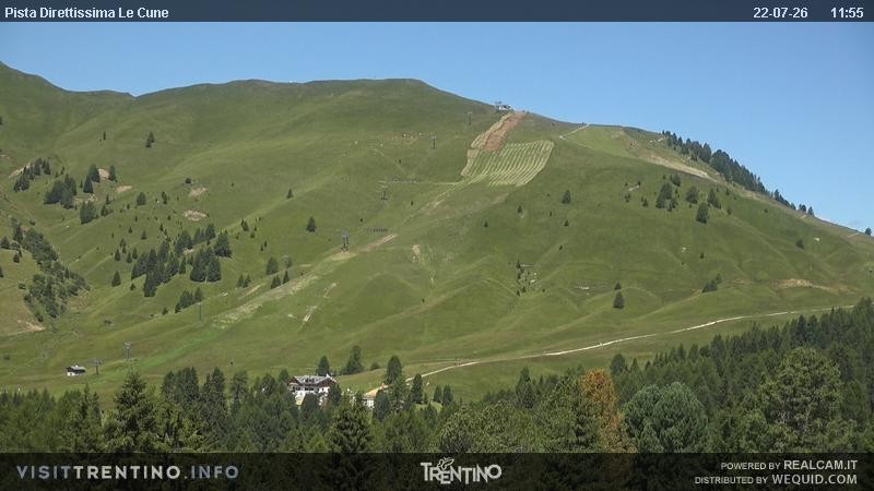 Archiv Foto Webcam Talstation Alpe di Lusia, Trentino
