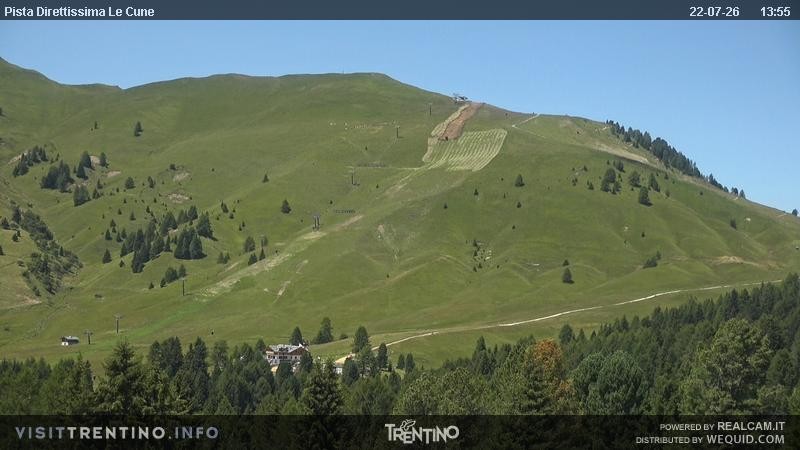 Archiv Foto Webcam Talstation Alpe di Lusia, Trentino