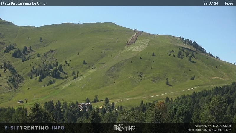 Archiv Foto Webcam Talstation Alpe di Lusia, Trentino