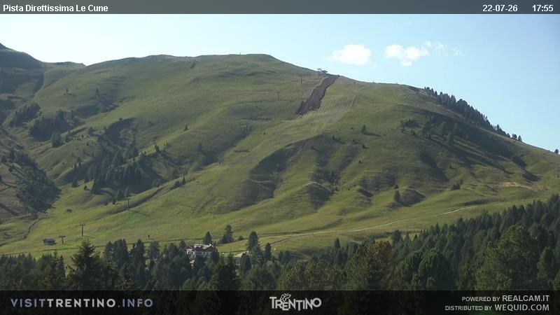 Archiv Foto Webcam Talstation Alpe di Lusia, Trentino