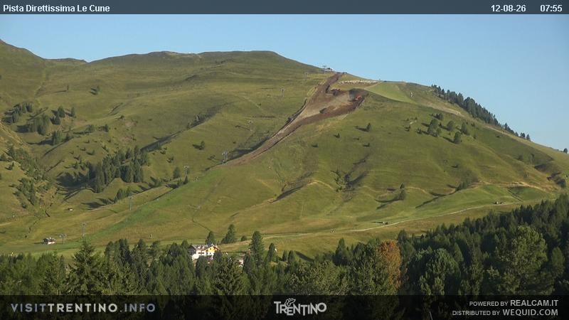 Archiv Foto Webcam Talstation Alpe di Lusia, Trentino