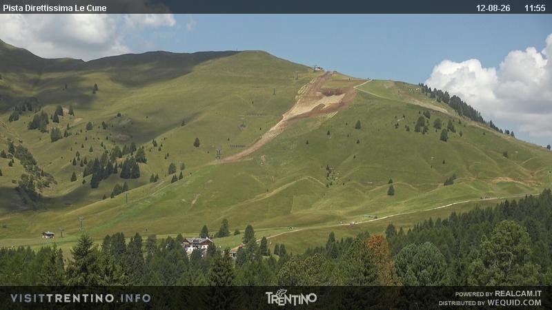 Archiv Foto Webcam Talstation Alpe di Lusia, Trentino